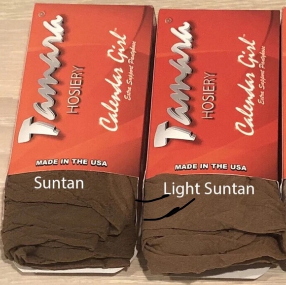 New In Box Hooters Pantyhose Open Toe  Suntan C long - Picture 7 of 7